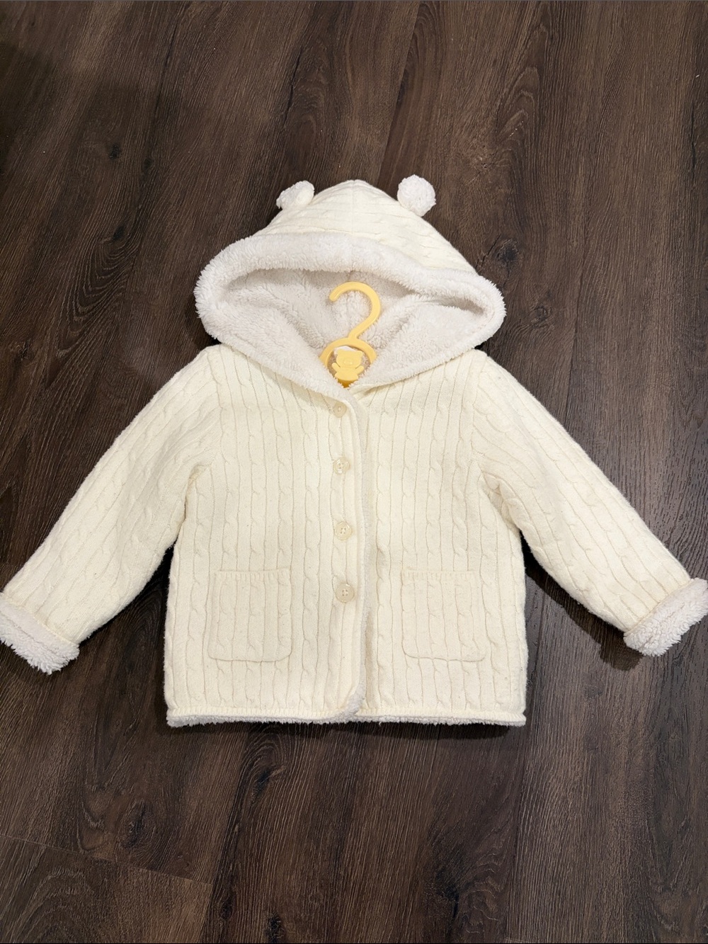 Gap Baby Sherpa lined Knit Jacket(18/24M)
